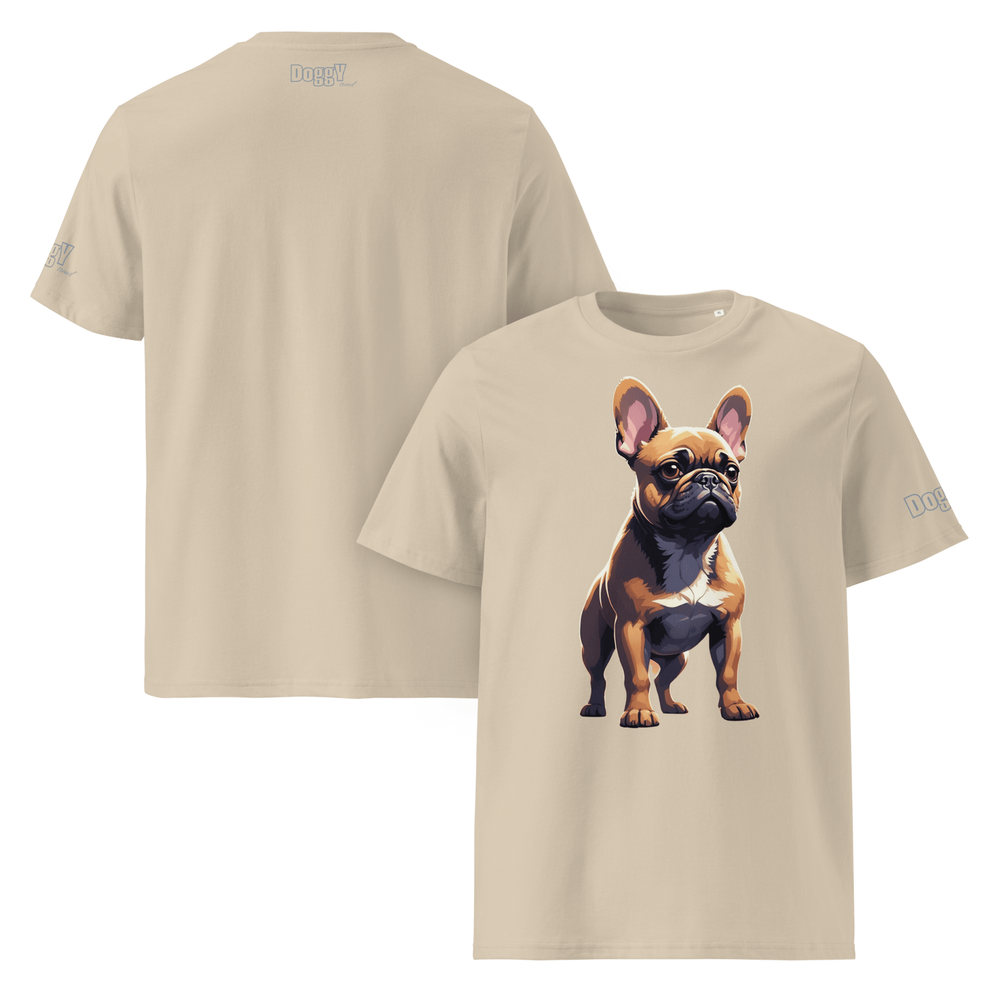 T-shirt unisexe en coton biologique - Collection Bouledogue Français - Doggy Trend
