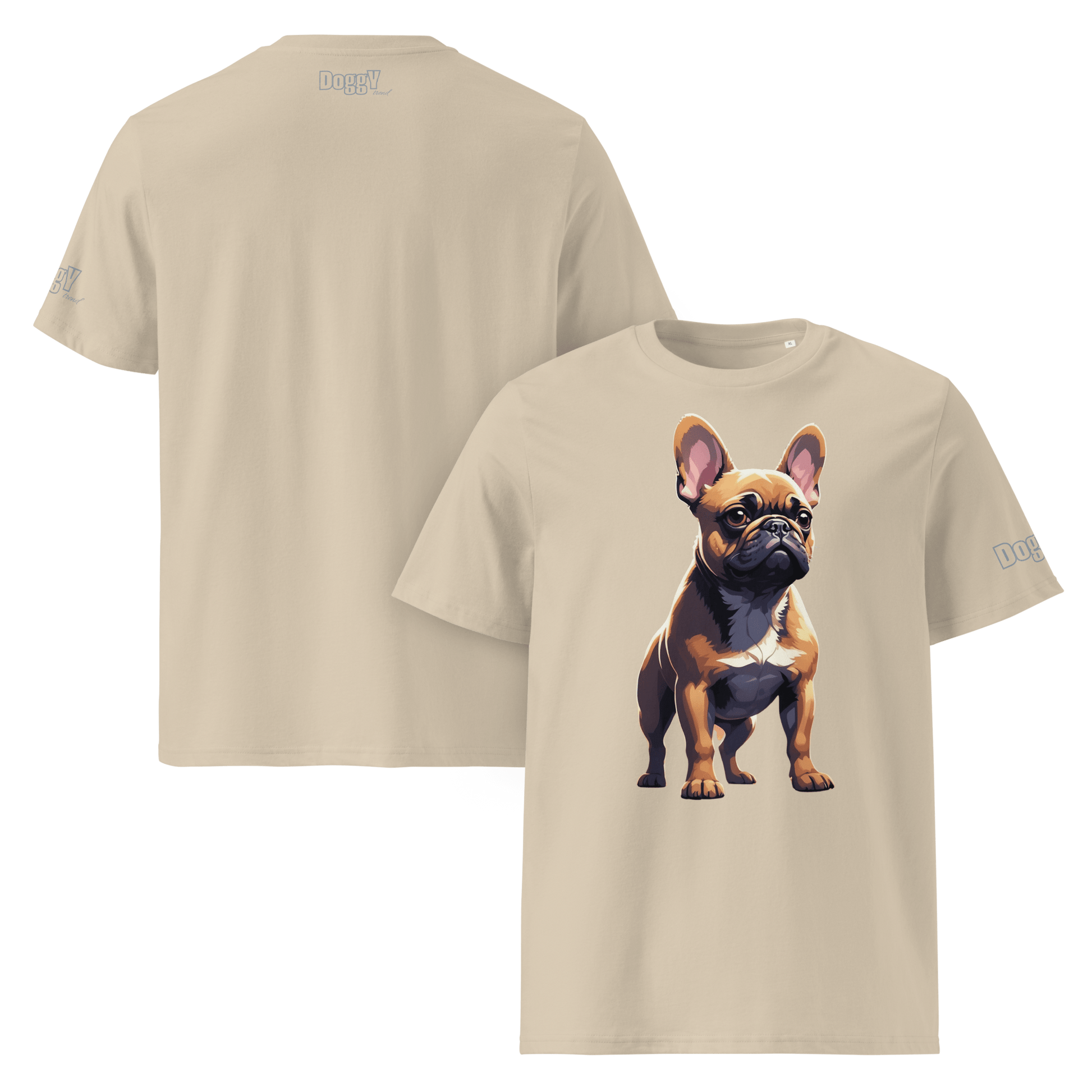 T-shirt unisexe en coton biologique - Collection Bouledogue Français - Doggy Trend