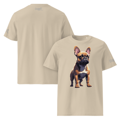 T-shirt unisexe en coton biologique - Collection Bouledogue Français - Doggy Trend