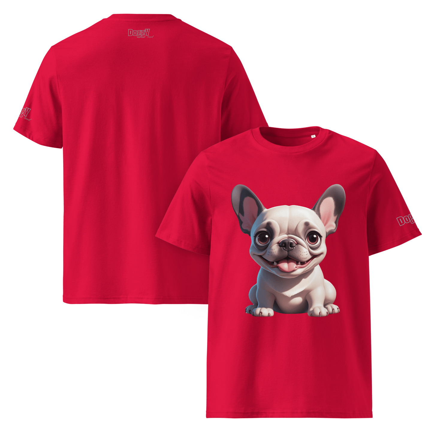 T-shirt unisexe en coton biologique - Collection Bouledogue Français - Doggy Trend
