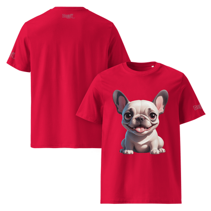 T-shirt unisexe en coton biologique - Collection Bouledogue Français - Doggy Trend