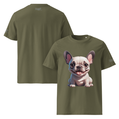 T-shirt unisexe en coton biologique - Collection Bouledogue Français - Doggy Trend