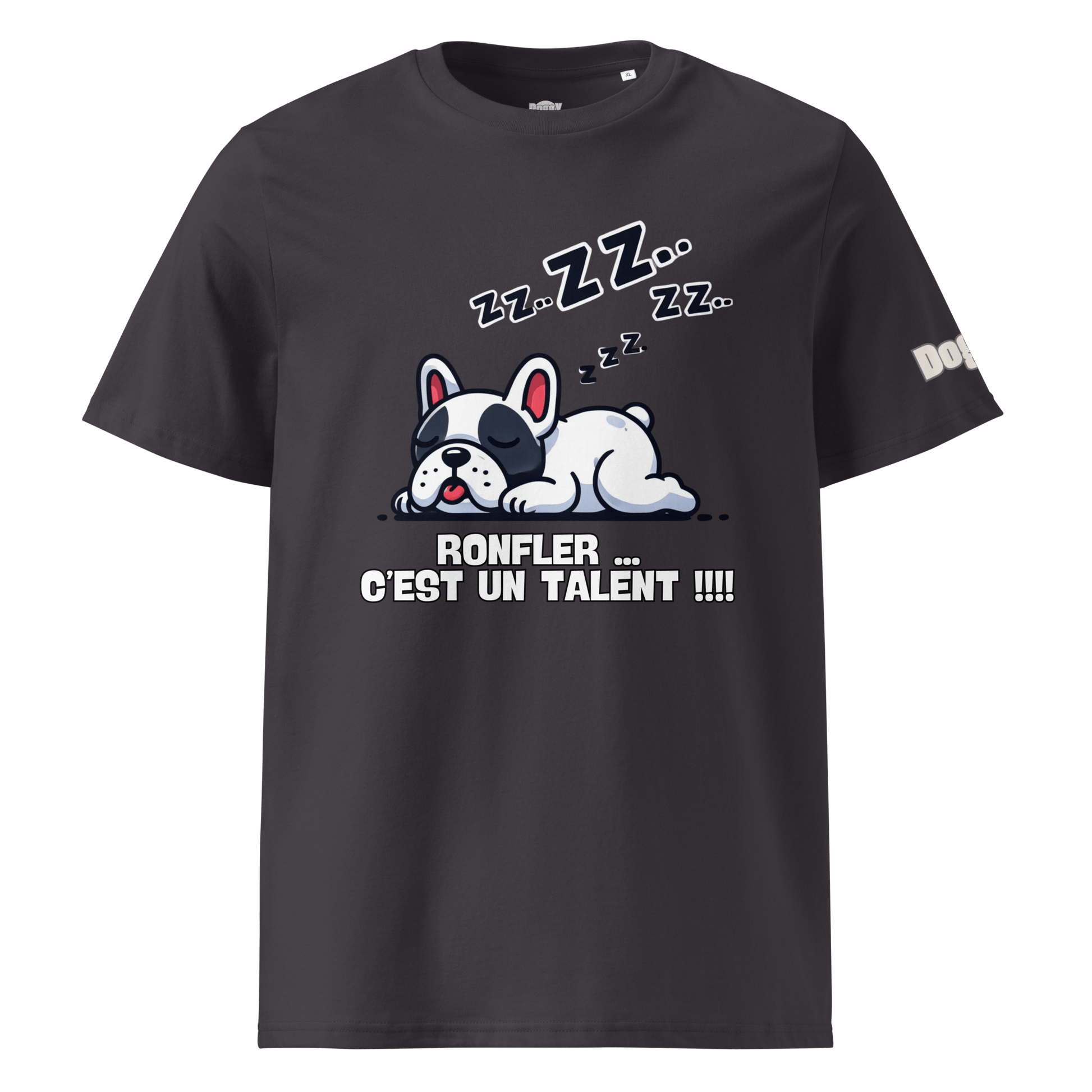 T-shirt unisexe en coton biologique - Collection Bouledogue Français - Doggy Trend