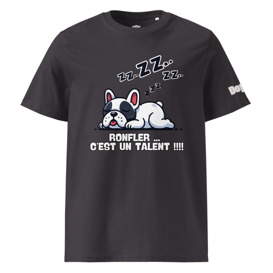 T-shirt unisexe en coton biologique - Collection Bouledogue Français - Doggy Trend