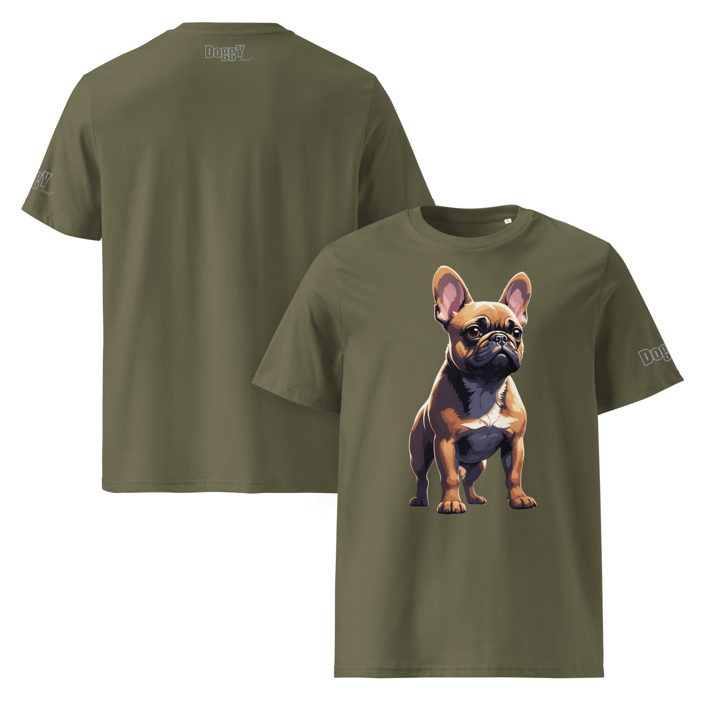 T-shirt unisexe en coton biologique - Collection Bouledogue Français - Doggy Trend