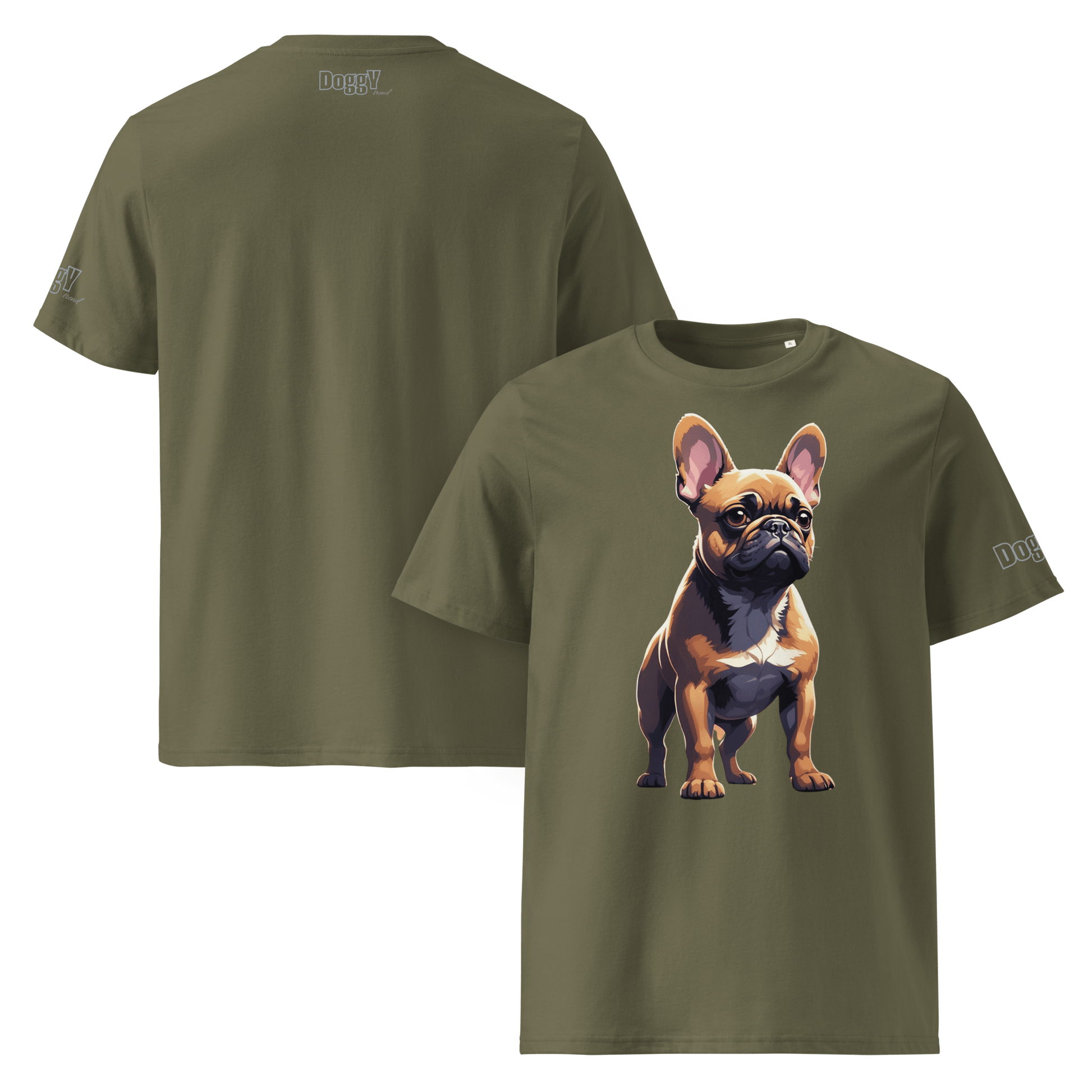 T-shirt unisexe en coton biologique - Collection Bouledogue Français - Doggy Trend