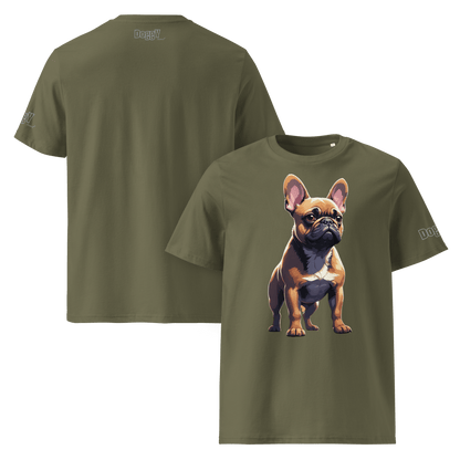 T-shirt unisexe en coton biologique - Collection Bouledogue Français - Doggy Trend
