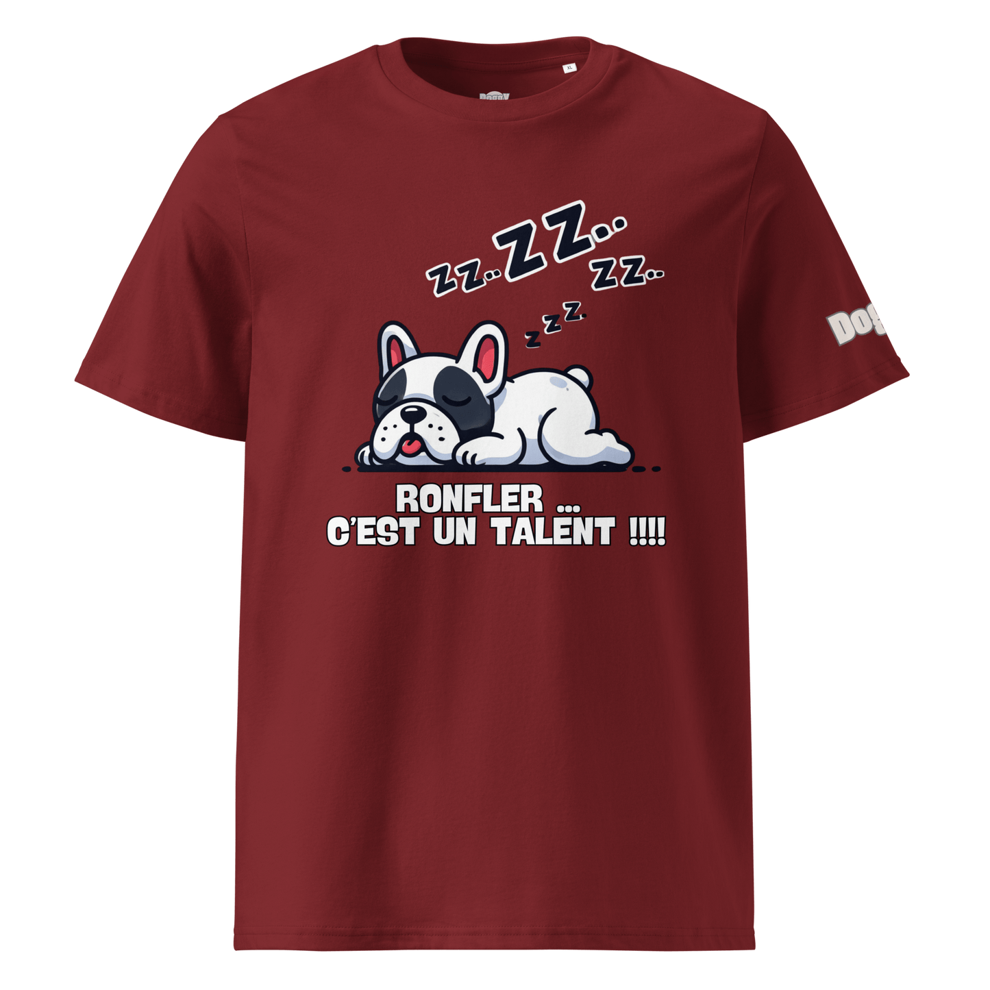 T-shirt unisexe en coton biologique - Collection Bouledogue Français - Doggy Trend