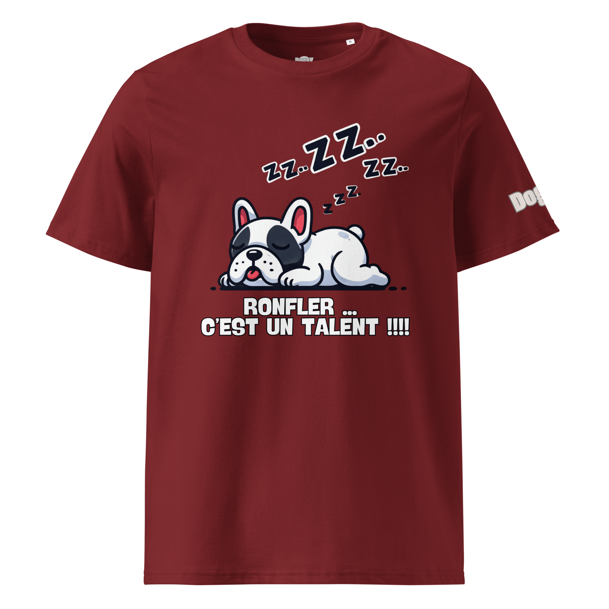 T-shirt unisexe en coton biologique - Collection Bouledogue Français - Doggy Trend