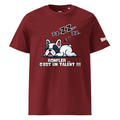 T-shirt unisexe en coton biologique - Collection Bouledogue Français - Doggy Trend