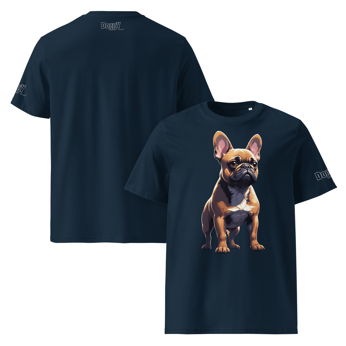 T-shirt unisexe en coton biologique - Collection Bouledogue Français - Doggy Trend