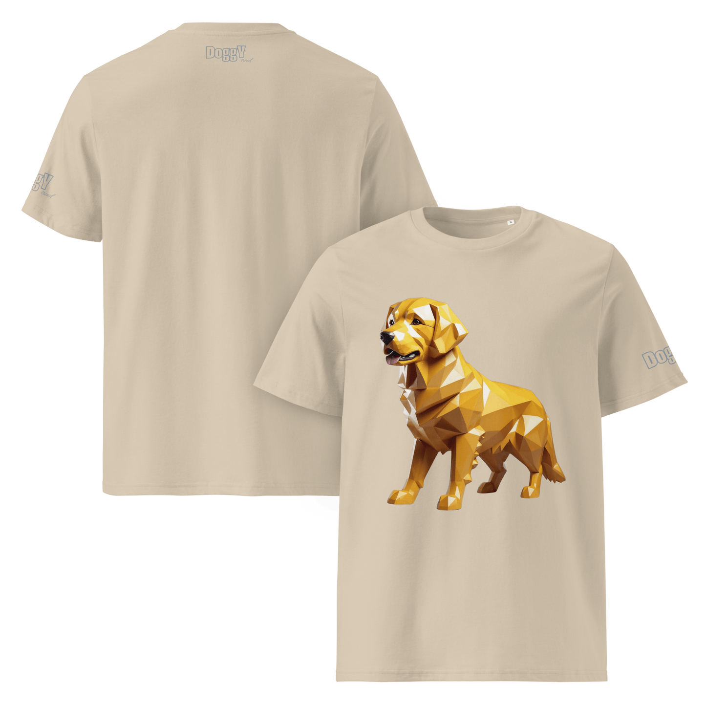 T-shirt unisexe en coton biologique - Collection Golden Retriever - Doggy Trend