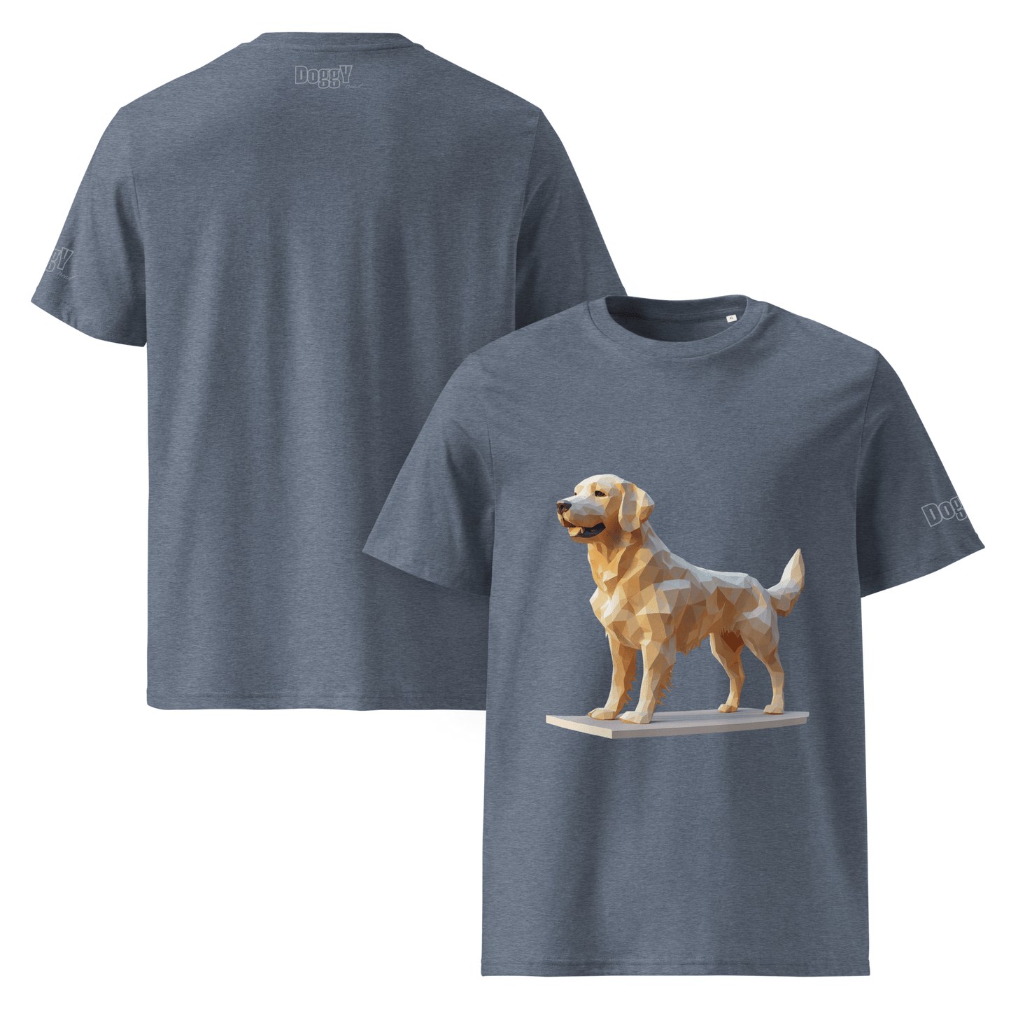 T-shirt unisexe en coton biologique - Collection Golden Retriever - Doggy Trend