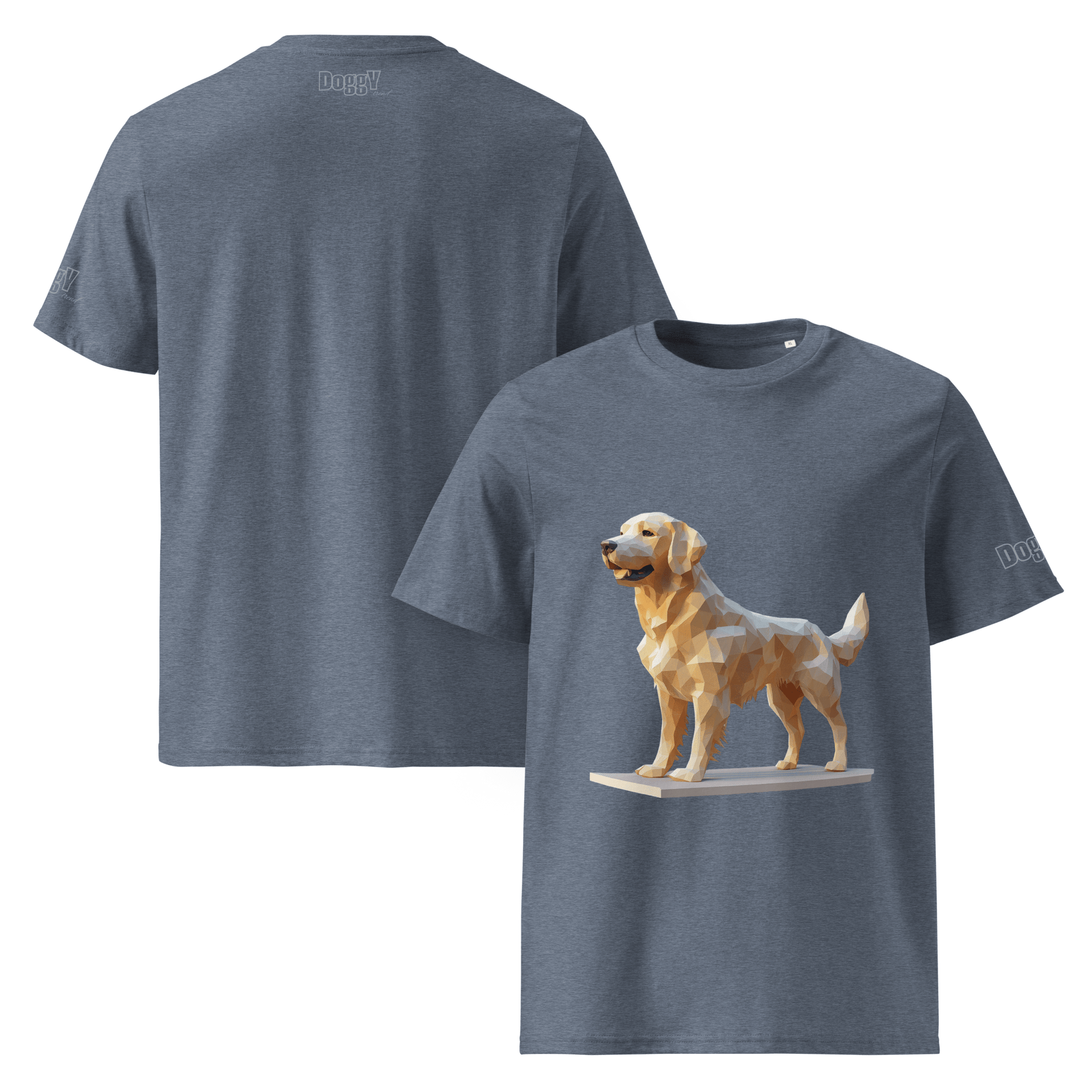 T-shirt unisexe en coton biologique - Collection Golden Retriever - Doggy Trend