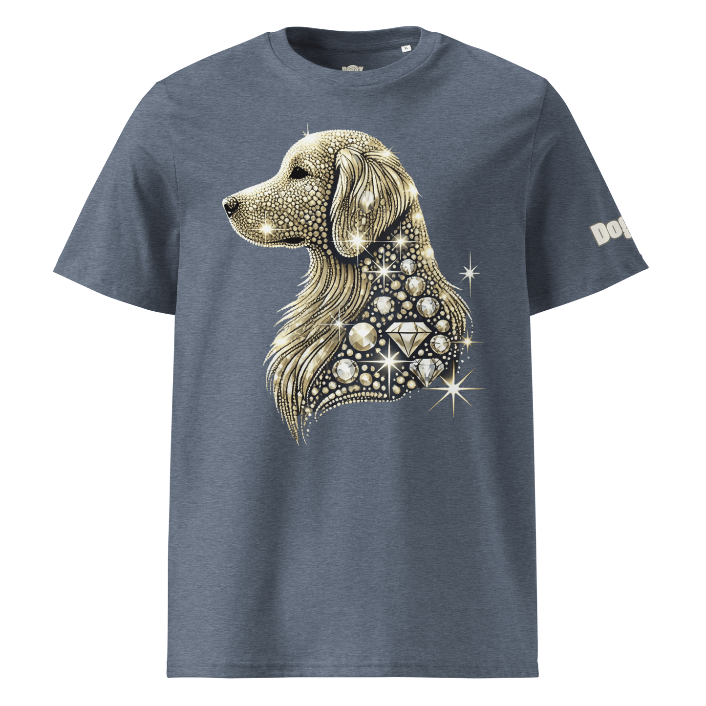 T-shirt unisexe en coton biologique - Collection Golden Retriever - Doggy Trend
