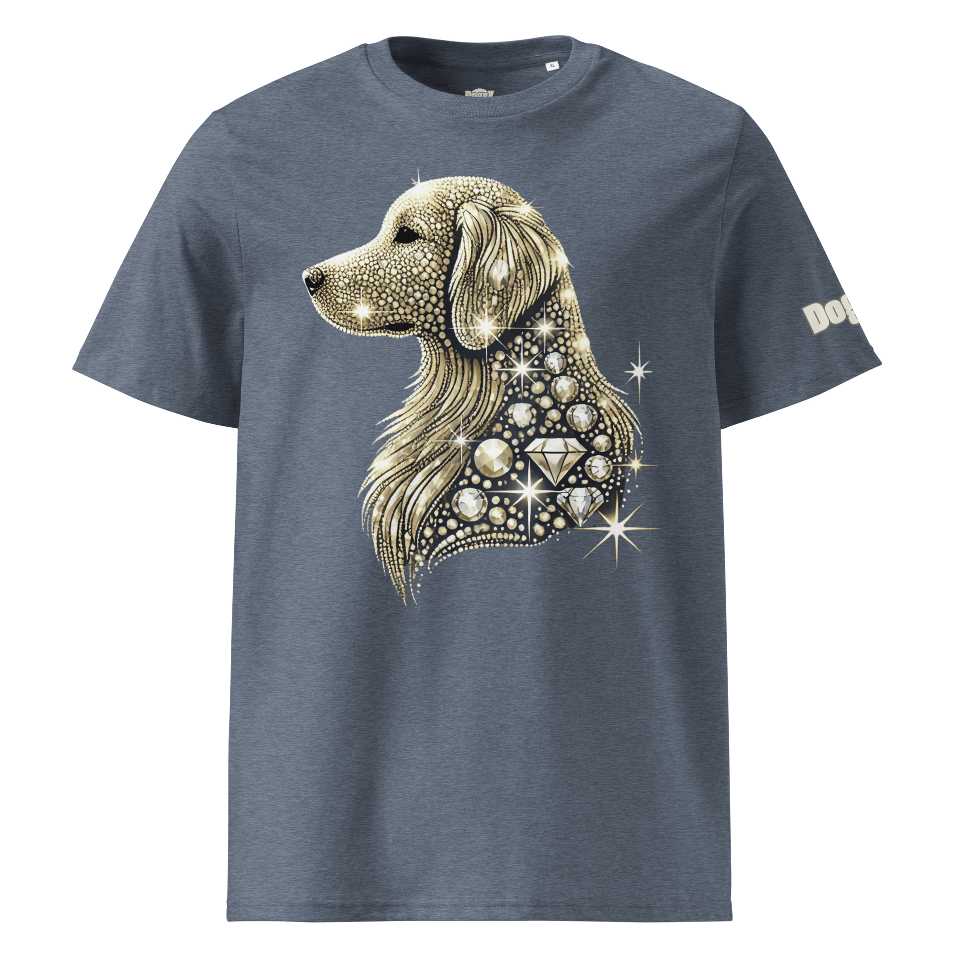 T-shirt unisexe en coton biologique - Collection Golden Retriever - Doggy Trend