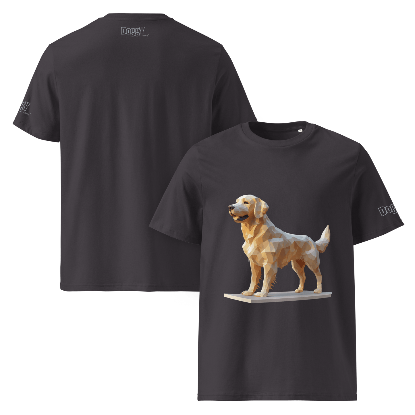 T-shirt unisexe en coton biologique - Collection Golden Retriever - Doggy Trend