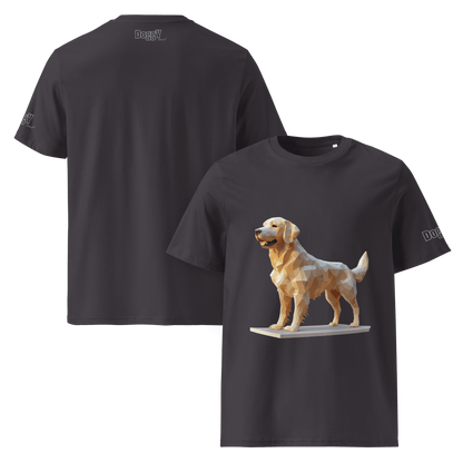 T-shirt unisexe en coton biologique - Collection Golden Retriever - Doggy Trend