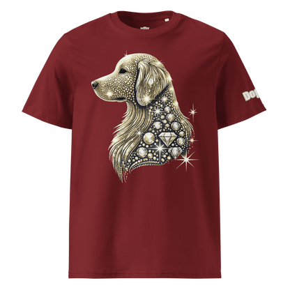 T-shirt unisexe en coton biologique - Collection Golden Retriever - Doggy Trend