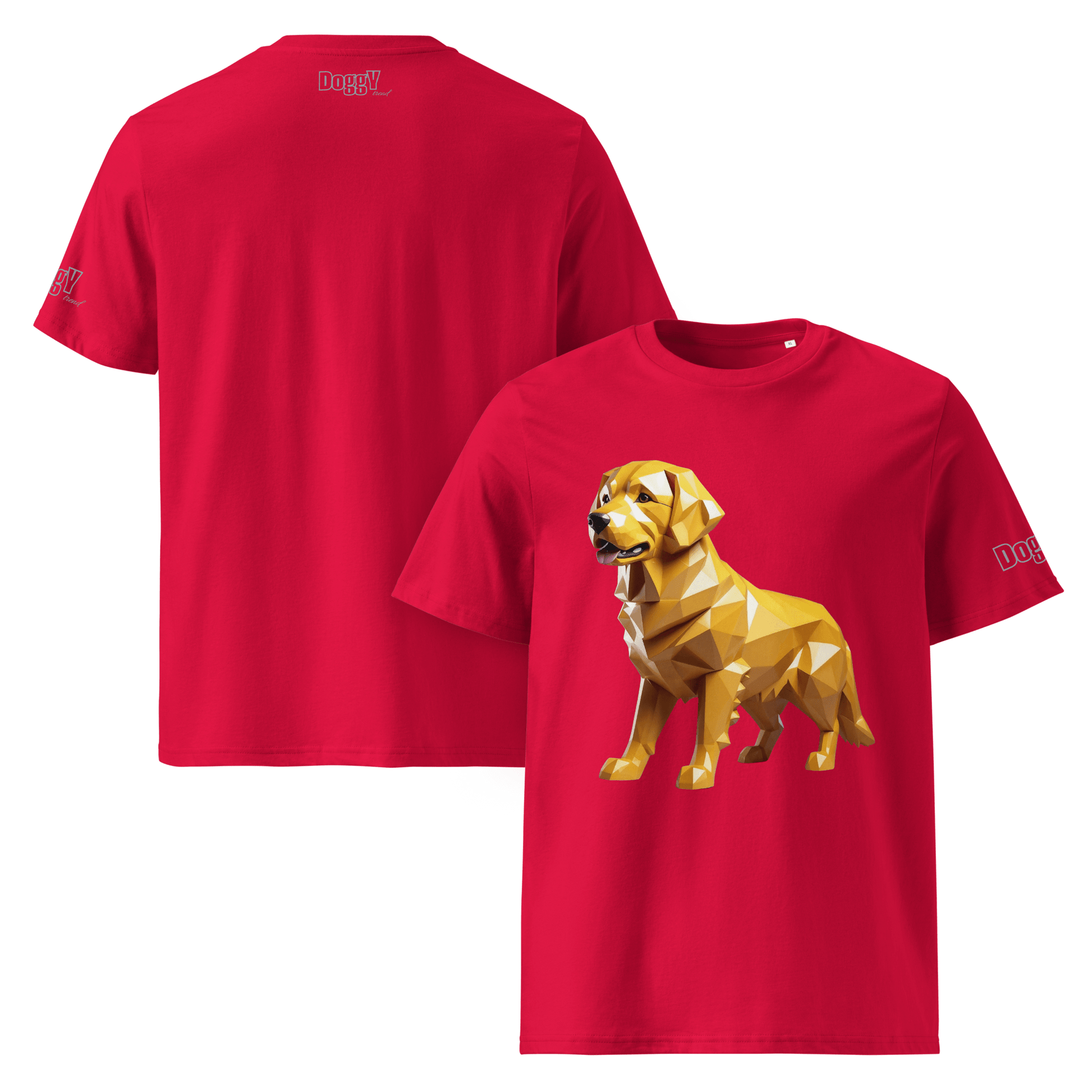 T-shirt unisexe en coton biologique - Collection Golden Retriever - Doggy Trend