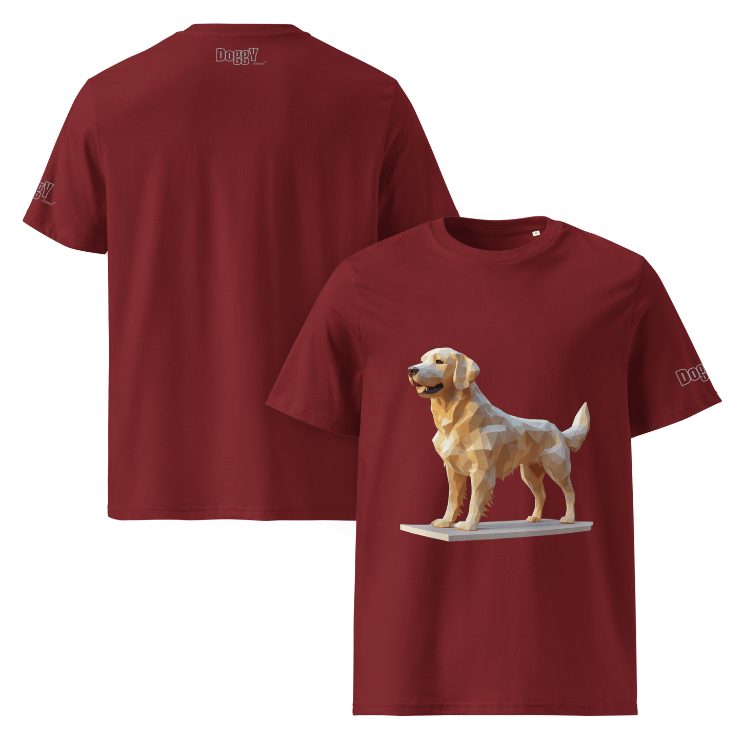 T-shirt unisexe en coton biologique - Collection Golden Retriever - Doggy Trend