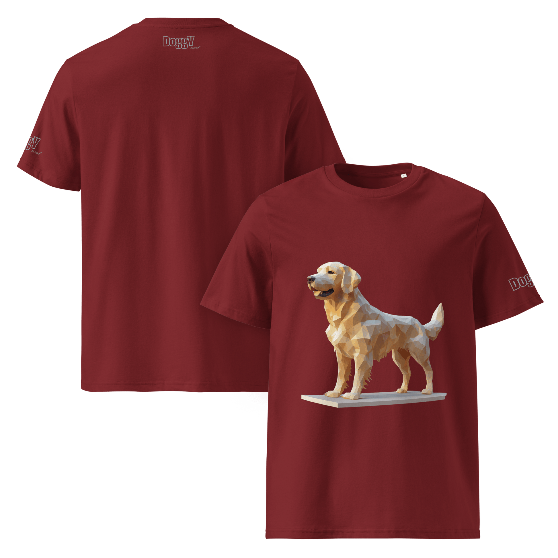 T-shirt unisexe en coton biologique - Collection Golden Retriever - Doggy Trend