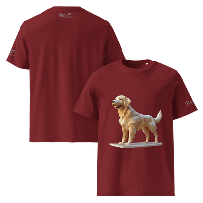 T-shirt unisexe en coton biologique - Collection Golden Retriever - Doggy Trend