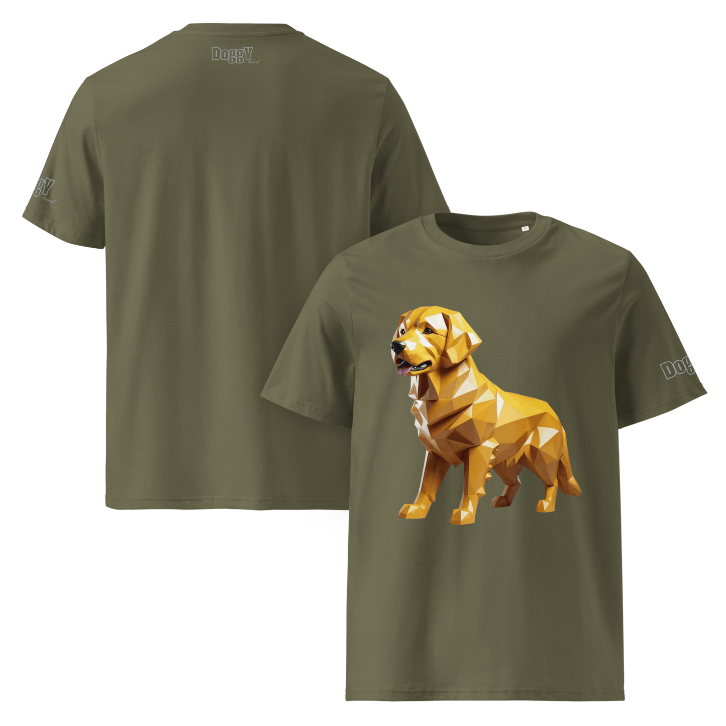 T-shirt unisexe en coton biologique - Collection Golden Retriever - Doggy Trend
