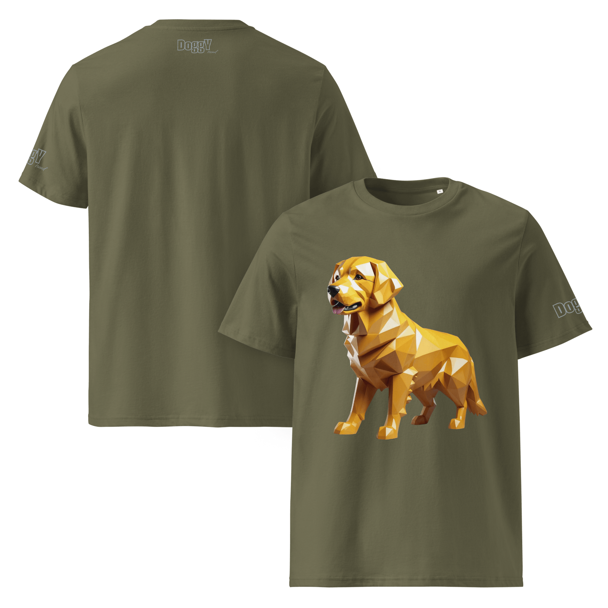 T-shirt unisexe en coton biologique - Collection Golden Retriever - Doggy Trend