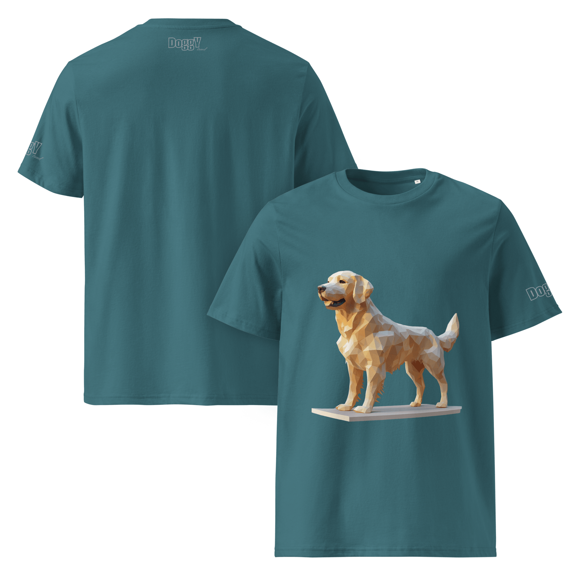 T-shirt unisexe en coton biologique - Collection Golden Retriever - Doggy Trend