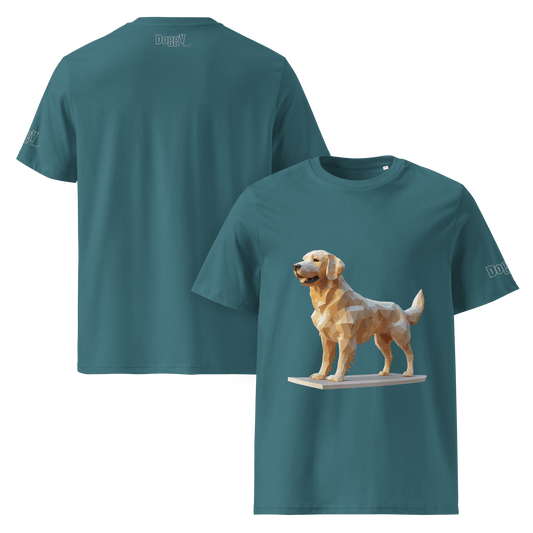 T-shirt unisexe en coton biologique - Collection Golden Retriever - Doggy Trend