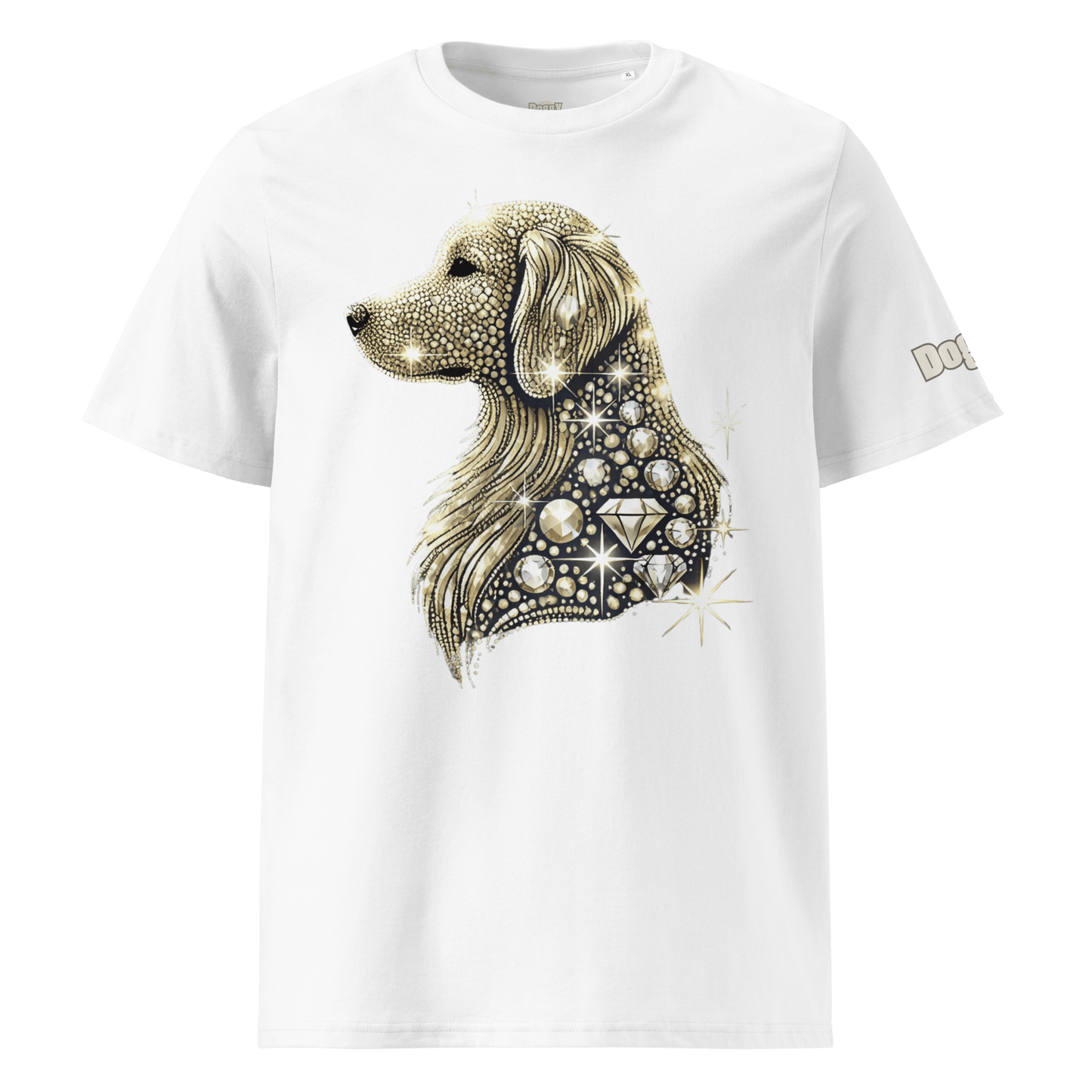 T-shirt unisexe en coton biologique - Collection Golden Retriever - Doggy Trend