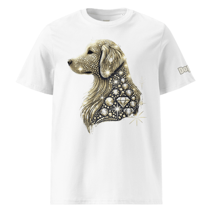 T-shirt unisexe en coton biologique - Collection Golden Retriever - Doggy Trend
