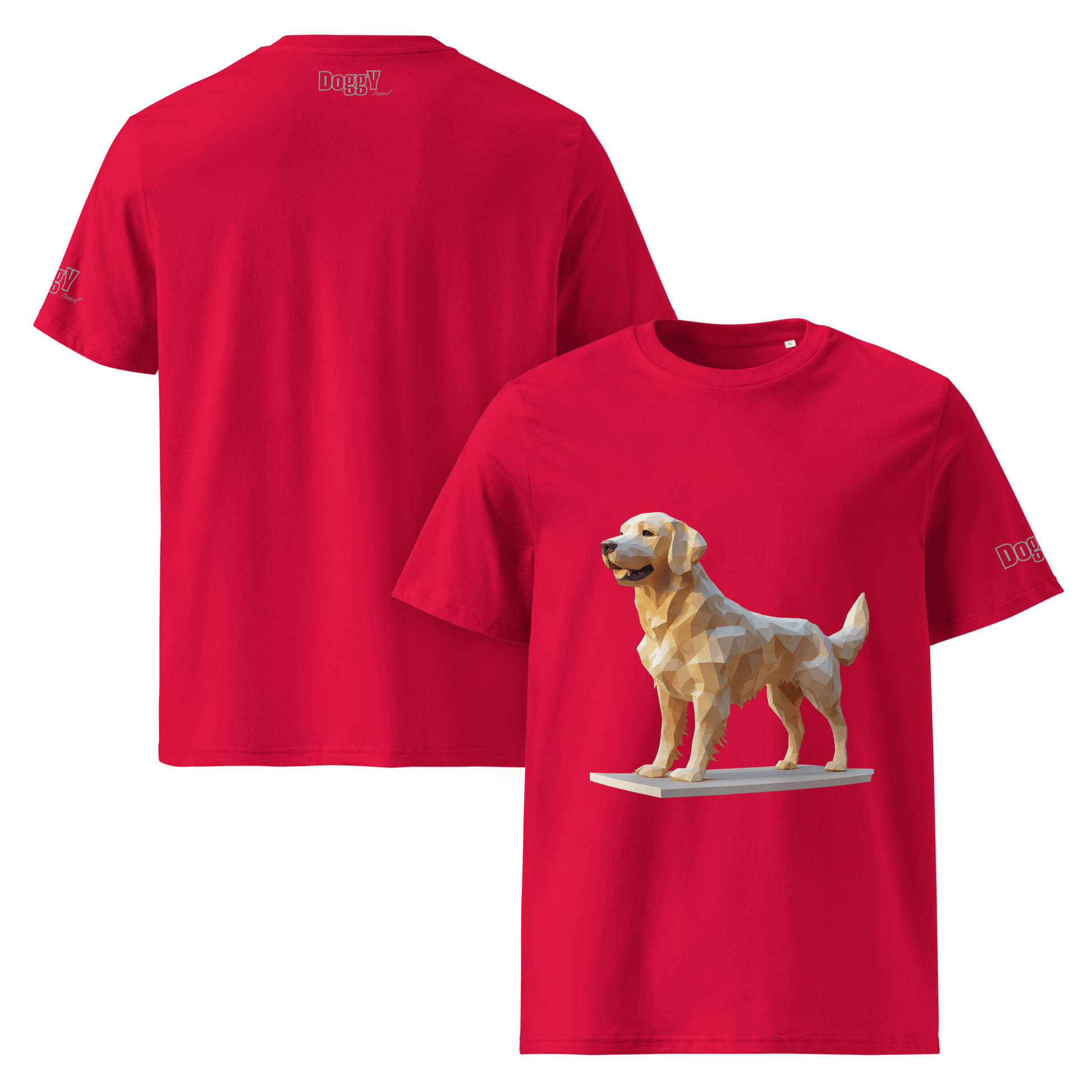 T-shirt unisexe en coton biologique - Collection Golden Retriever - Doggy Trend