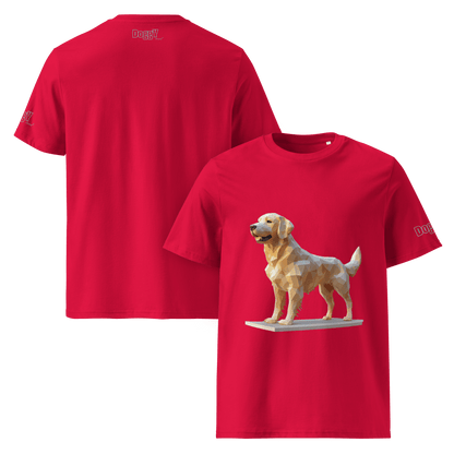 T-shirt unisexe en coton biologique - Collection Golden Retriever - Doggy Trend