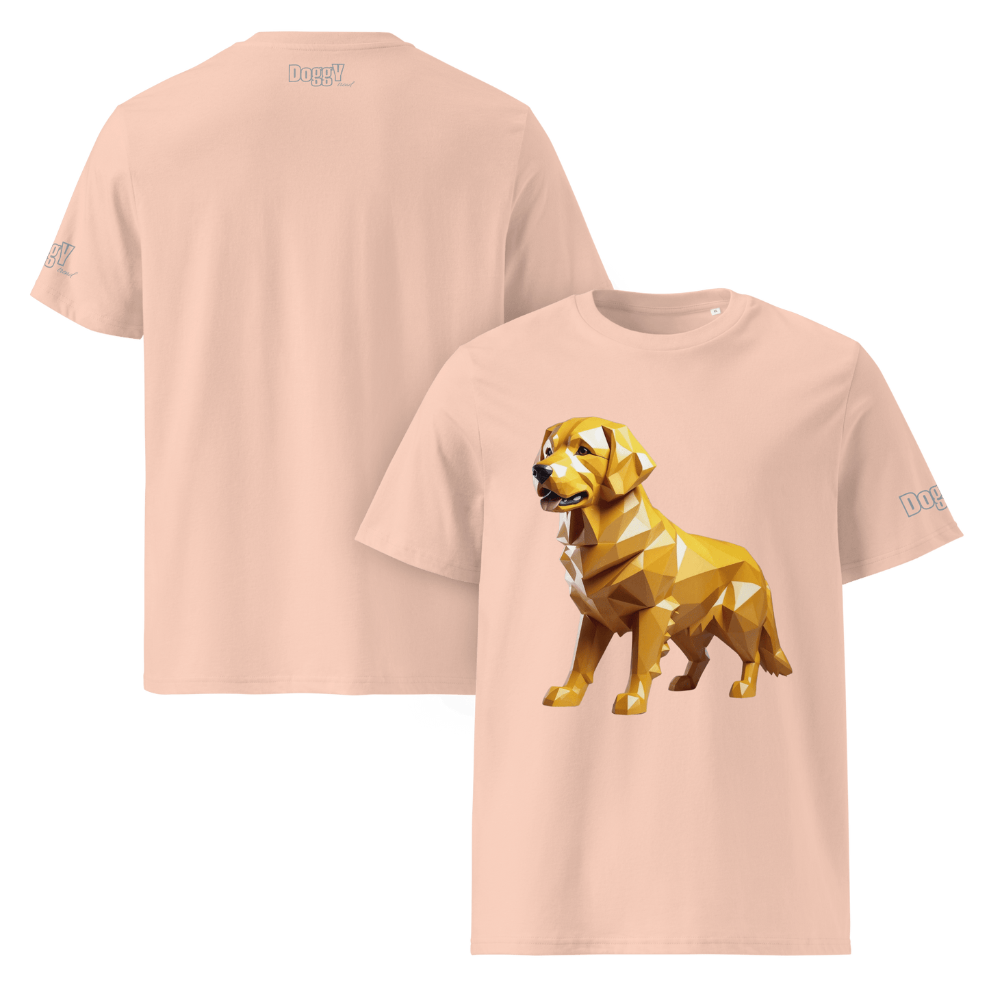 T-shirt unisexe en coton biologique - Collection Golden Retriever - Doggy Trend