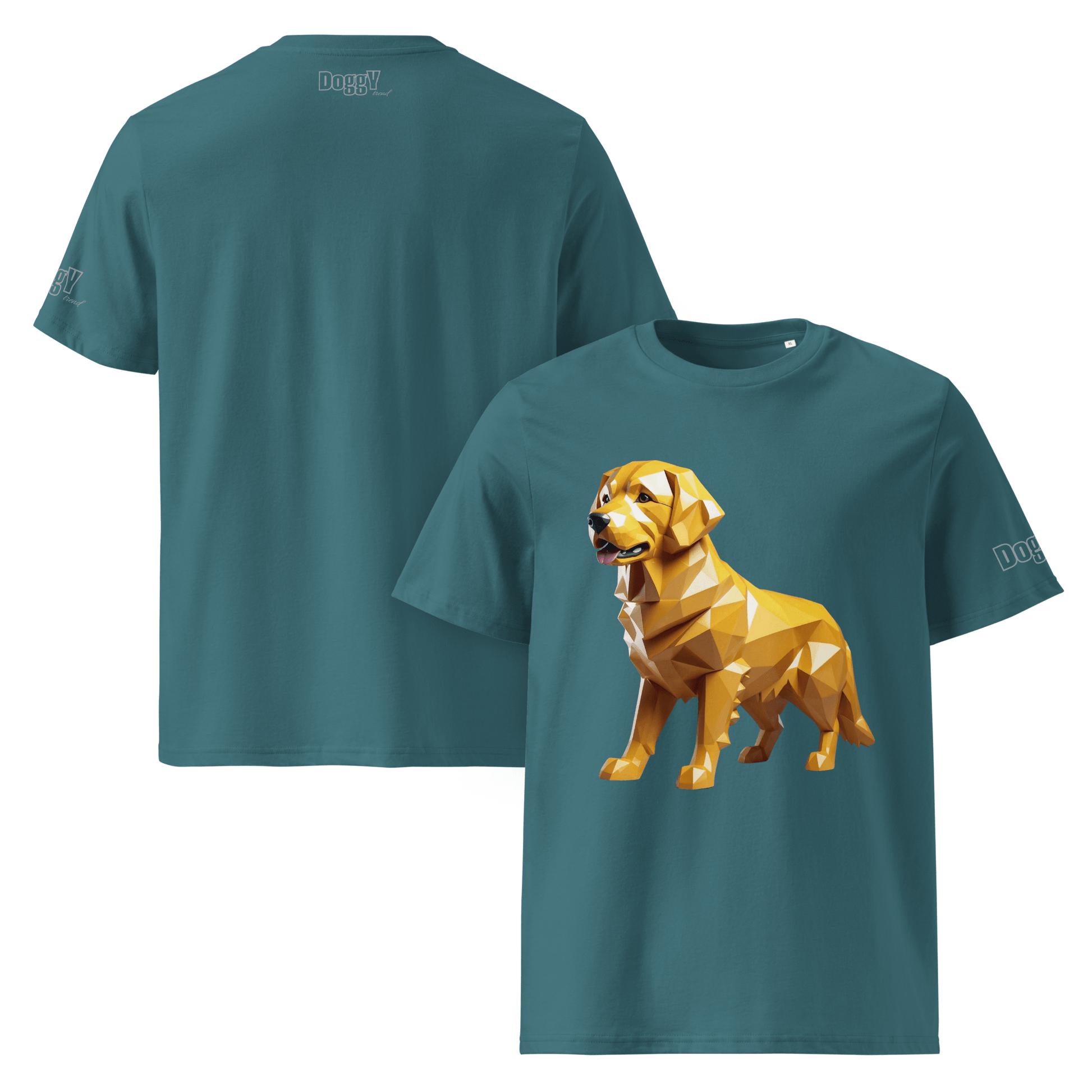 T-shirt unisexe en coton biologique - Collection Golden Retriever - Doggy Trend