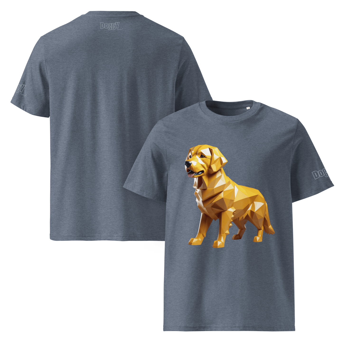 T-shirt unisexe en coton biologique - Collection Golden Retriever - Doggy Trend