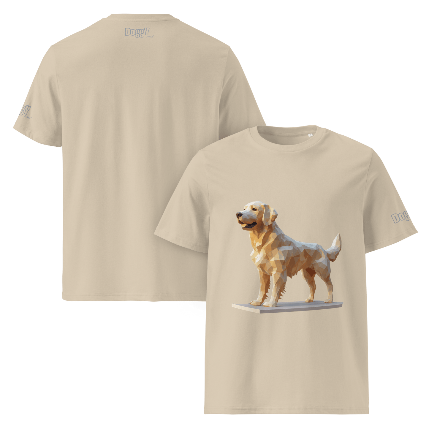 T-shirt unisexe en coton biologique - Collection Golden Retriever - Doggy Trend