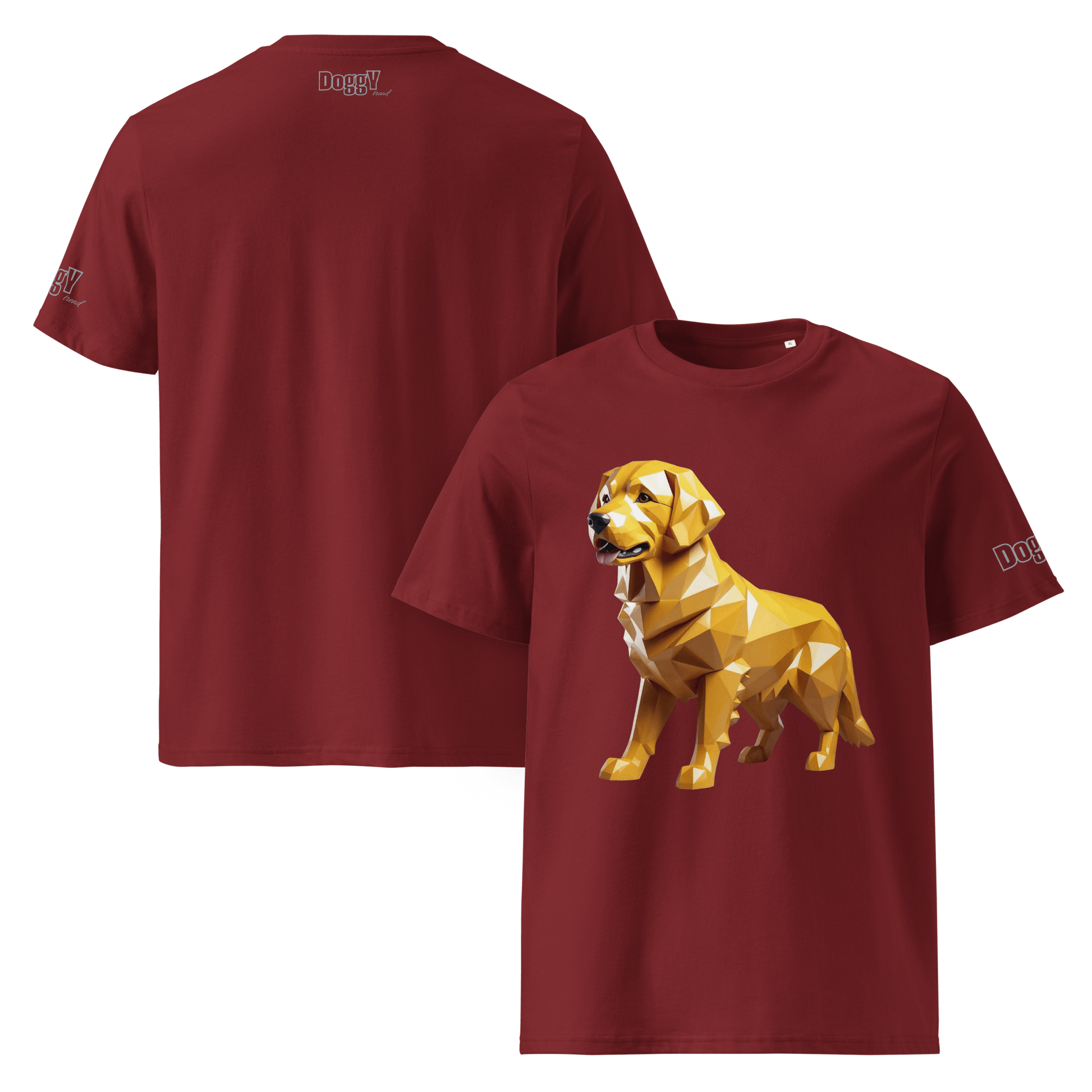 T-shirt unisexe en coton biologique - Collection Golden Retriever - Doggy Trend