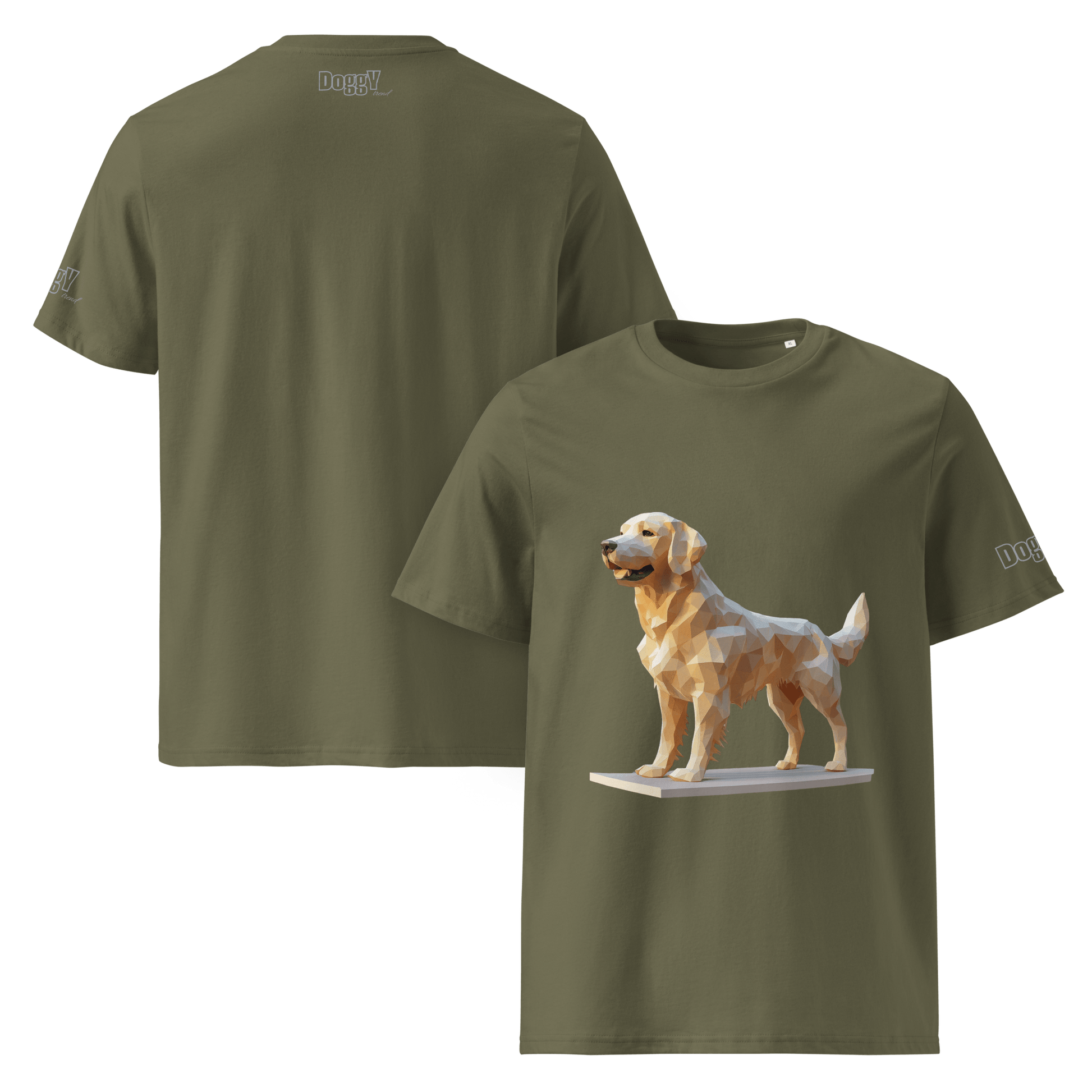 T-shirt unisexe en coton biologique - Collection Golden Retriever - Doggy Trend