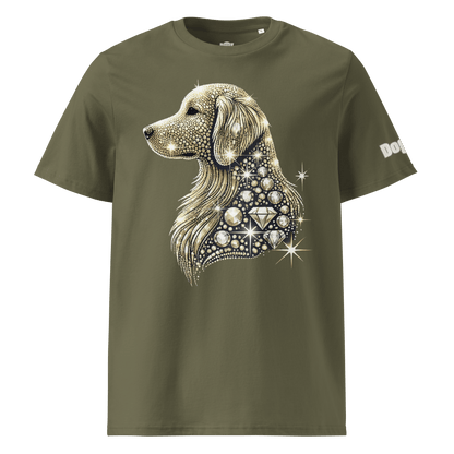 T-shirt unisexe en coton biologique - Collection Golden Retriever - Doggy Trend
