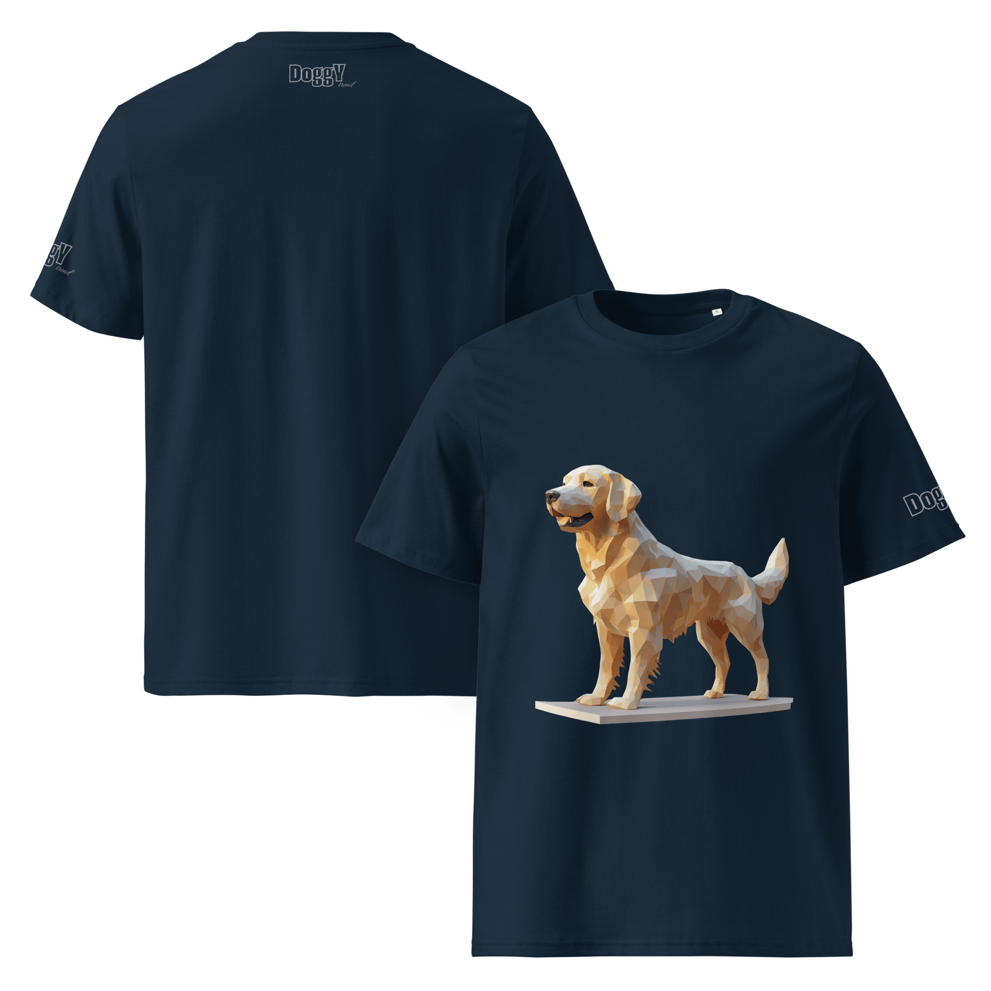 T-shirt unisexe en coton biologique - Collection Golden Retriever - Doggy Trend