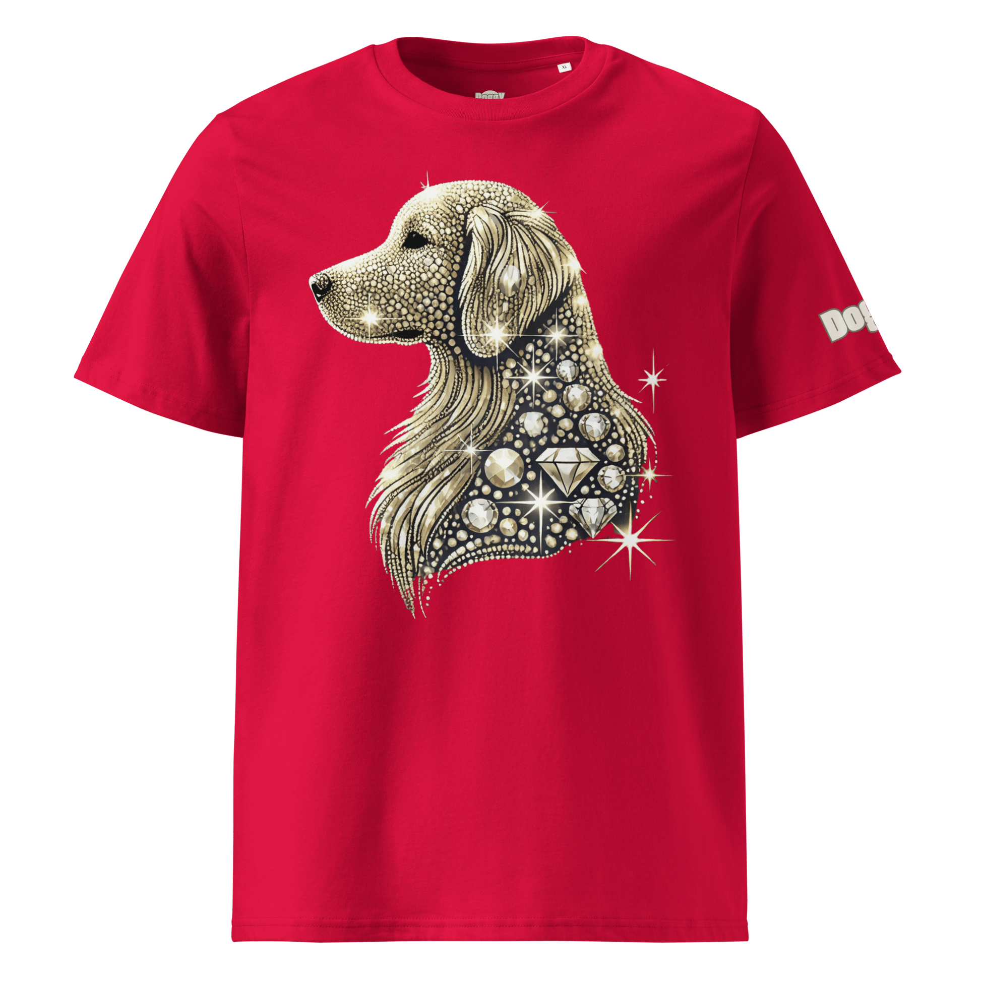 T-shirt unisexe en coton biologique - Collection Golden Retriever - Doggy Trend