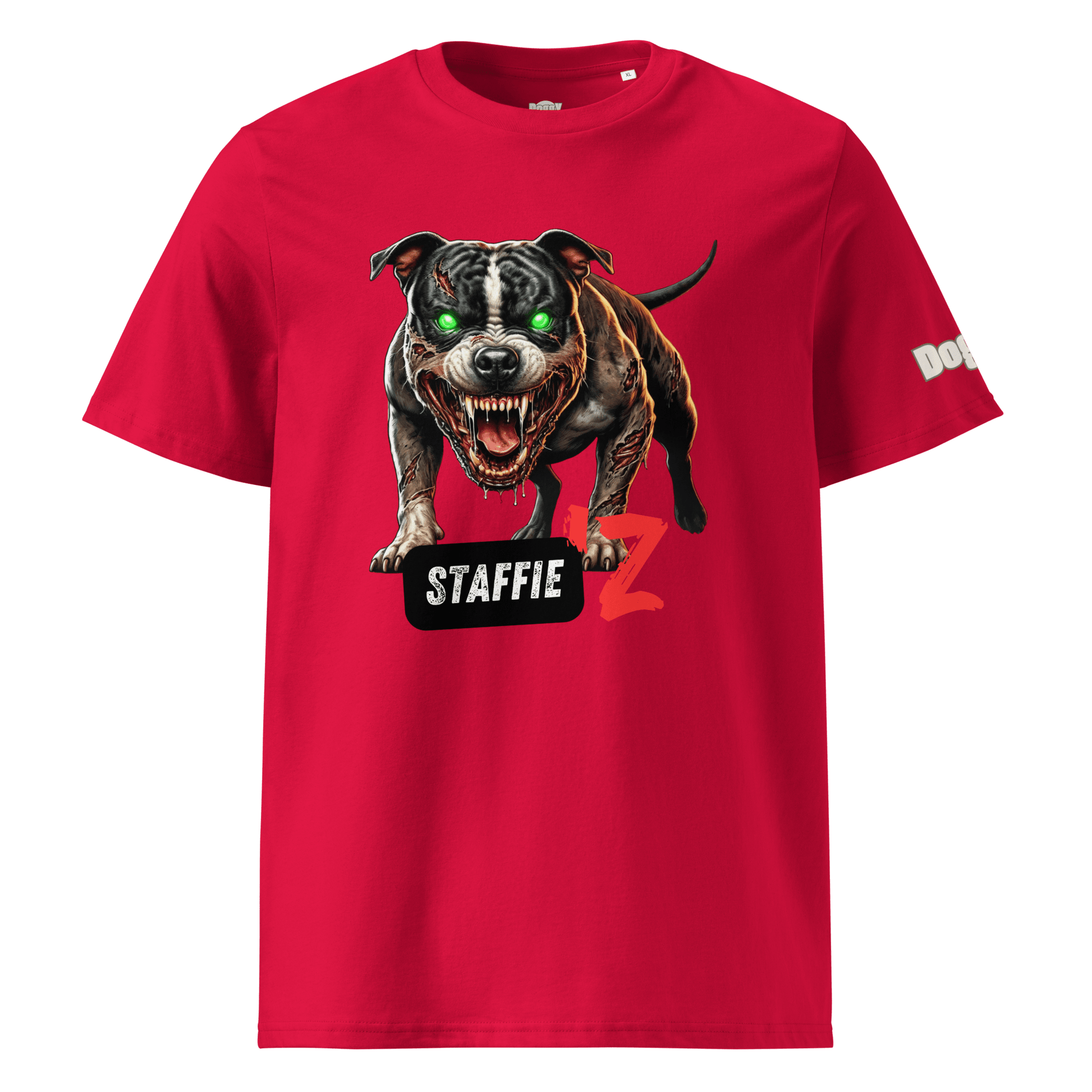 T-shirt unisexe en coton biologique - Collection Staffordshire Bull Terrier - Doggy Trend