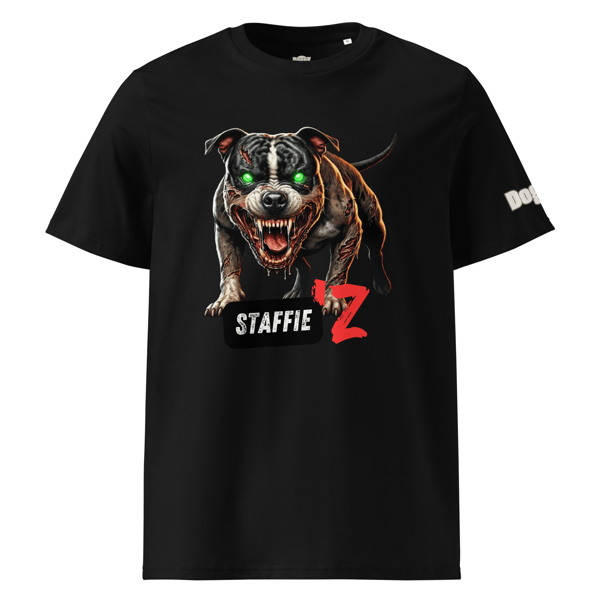 T-shirt unisexe en coton biologique - Collection Staffordshire Bull Terrier - Doggy Trend