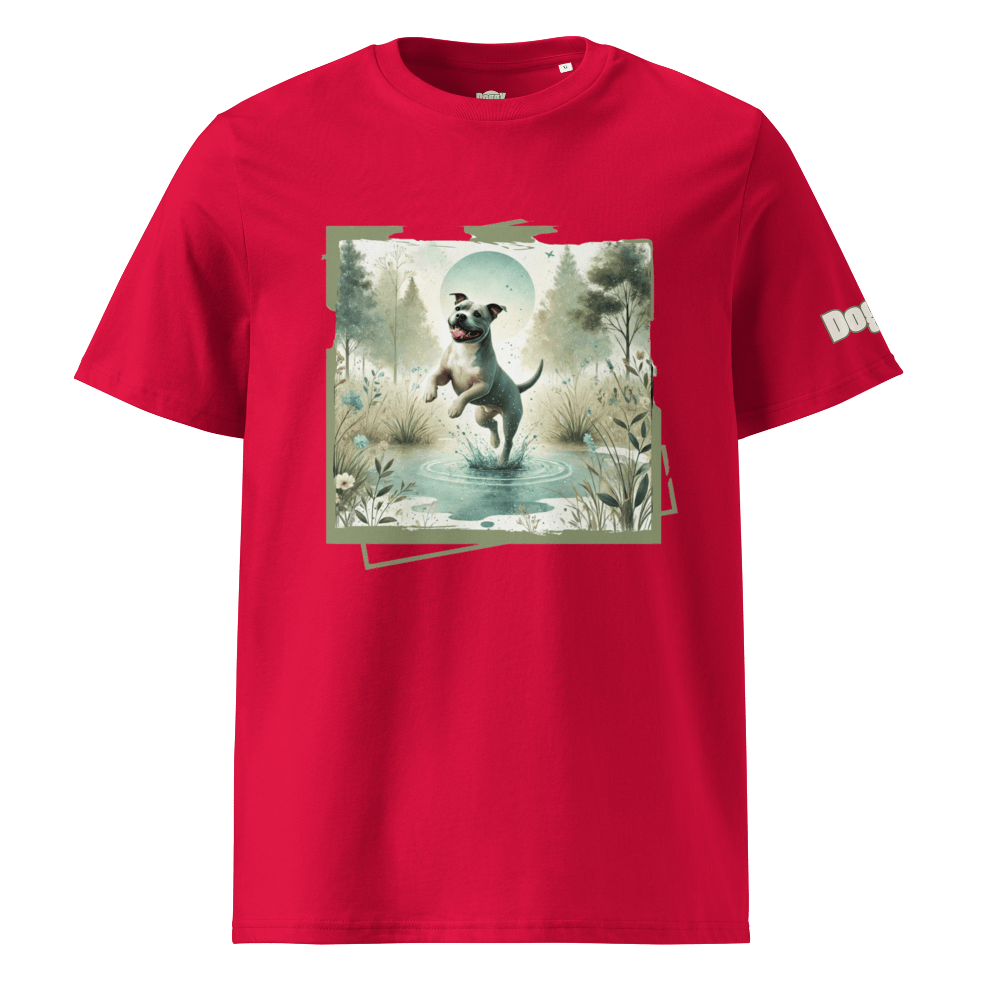 T-shirt unisexe en coton biologique - Collection Staffordshire Bull Terrier - Doggy Trend