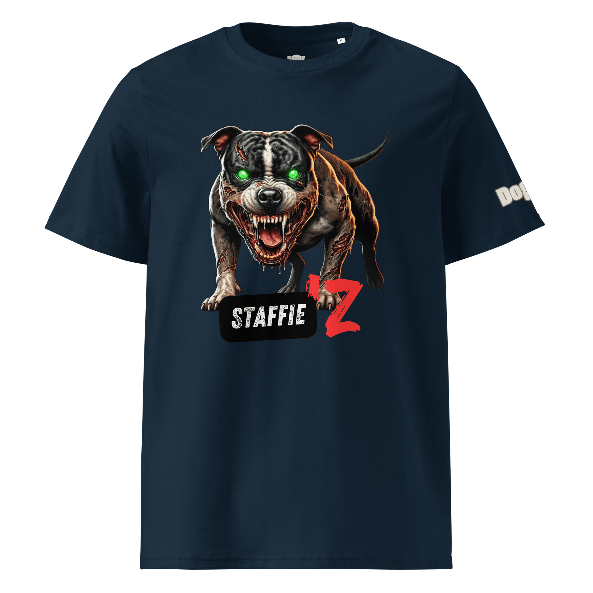 T-shirt unisexe en coton biologique - Collection Staffordshire Bull Terrier - Doggy Trend