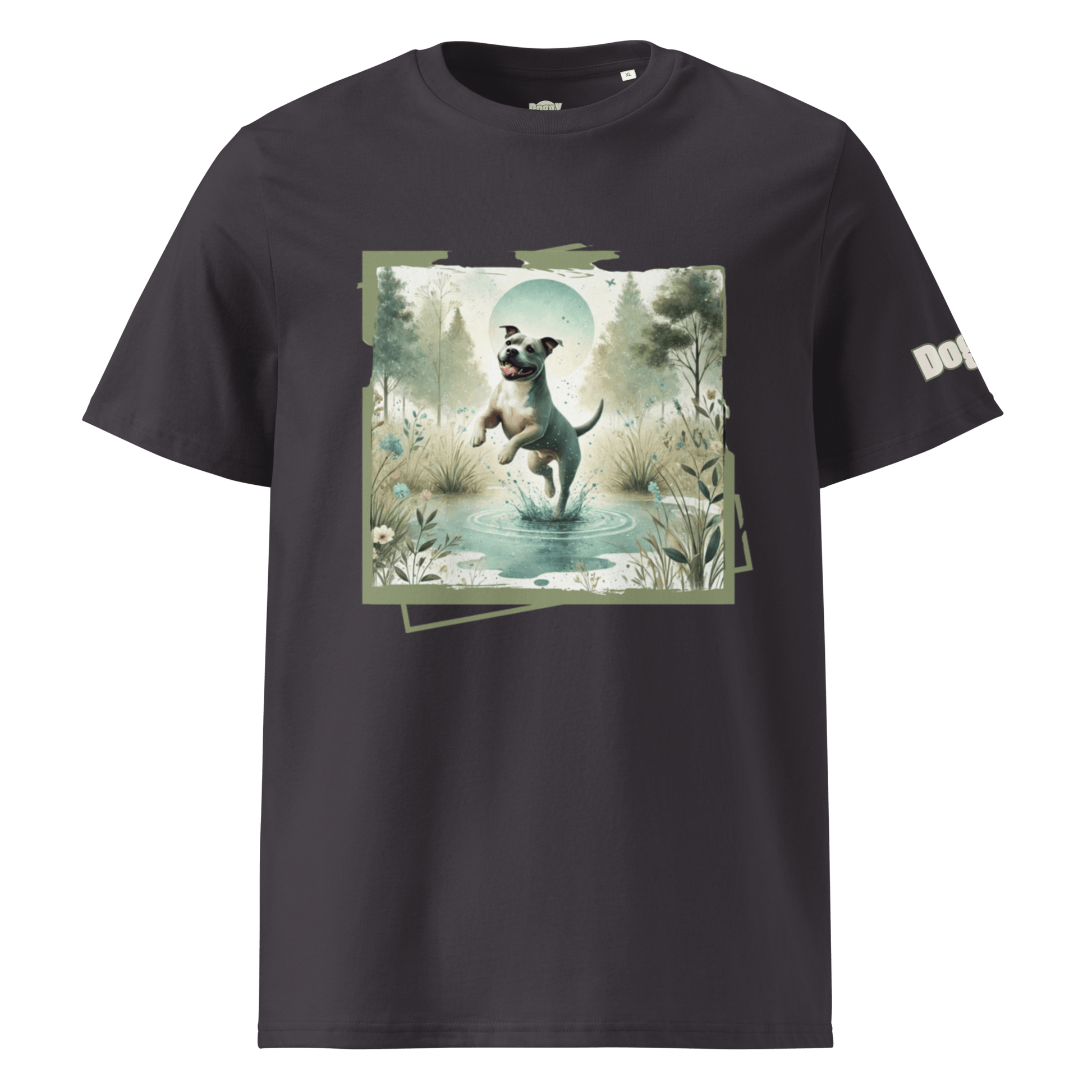 T-shirt unisexe en coton biologique - Collection Staffordshire Bull Terrier - Doggy Trend