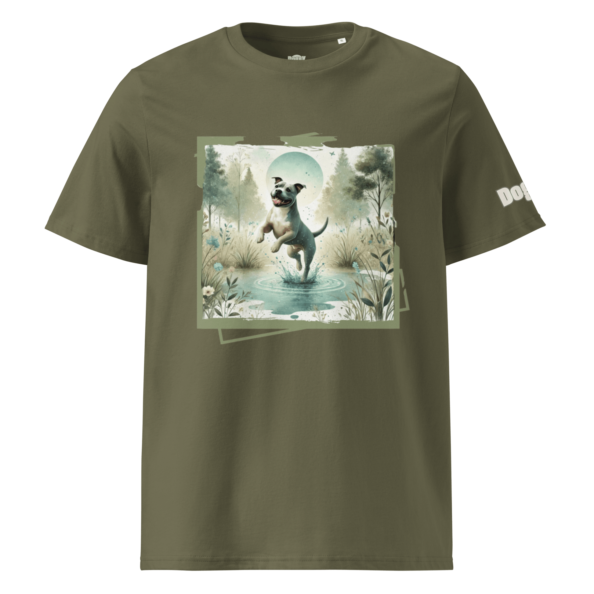 T-shirt unisexe en coton biologique - Collection Staffordshire Bull Terrier - Doggy Trend